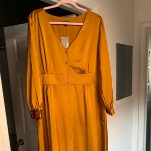 New gold J.Crew dress.
